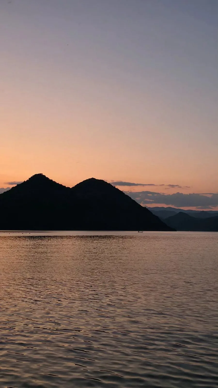 Sunset over Skadar Lake
