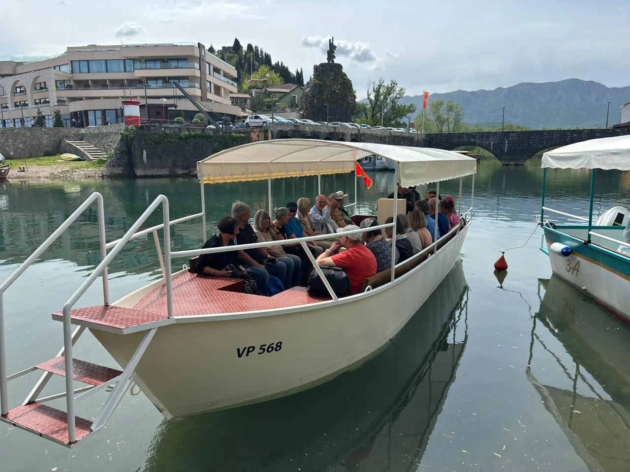 Tour boat at Virpazar dock